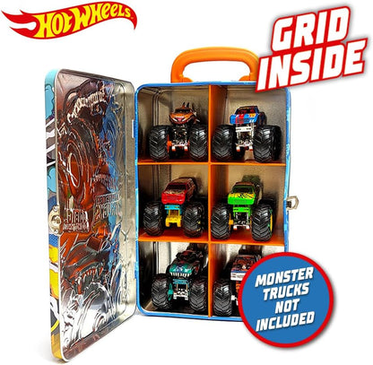 Hot Wheels Monster Trucks Tin Storage Case