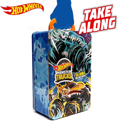 Hot Wheels Monster Trucks Tin Storage Case