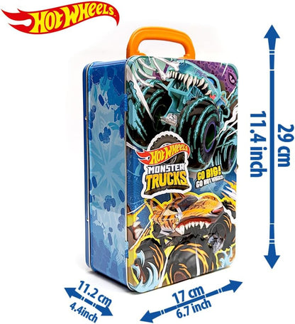 Hot Wheels Monster Trucks Tin Storage Case