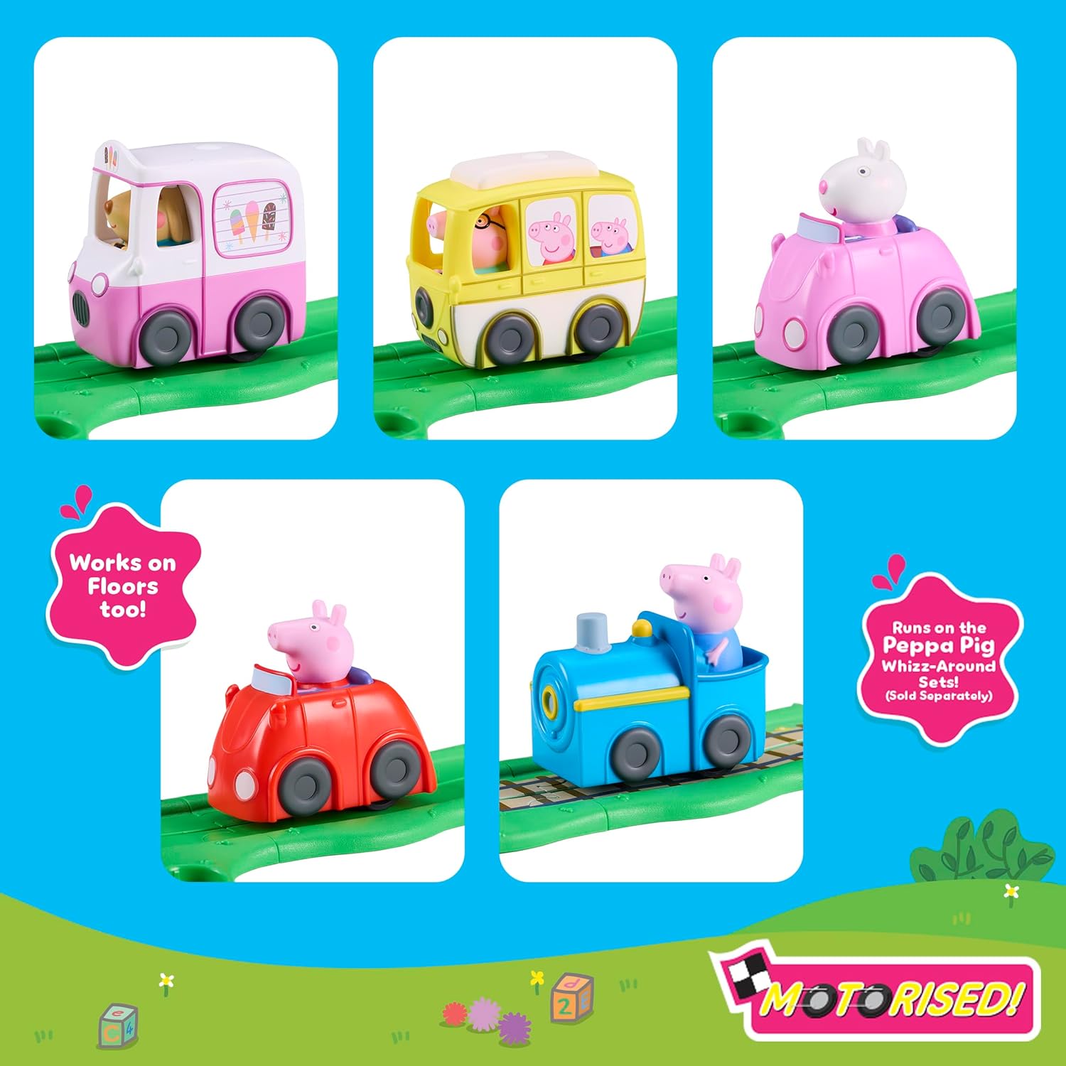 Peppa Pig Whizz Around Peppa's Little Red Car, Peppa Pig Cars, Motorised Vehicles, Pre-school Toys