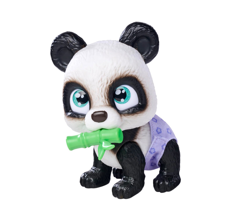 Simba 105950054 Pamper Petz Panda (ca. 15 cm) - Speelgoeddier met drink- en vochtfunctie voor kinderen vanaf 3 jaar - interactieve huisdier baby met speelaccessoires en magische poot