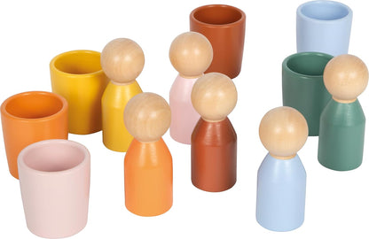 Small Foot - Small Foot - Houten Montessori Sorteerbeker met Figuren