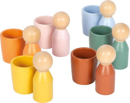 Small Foot - Small Foot - Houten Montessori Sorteerbeker met Figuren
