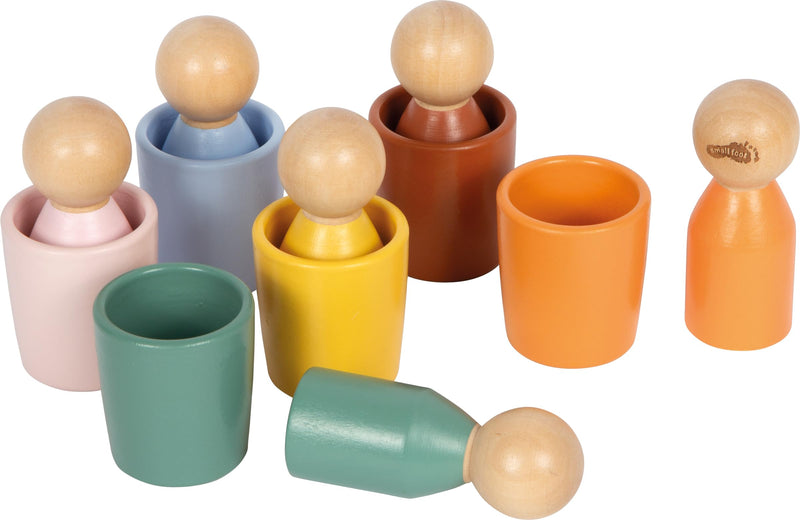 Small Foot - Small Foot - Houten Montessori Sorteerbeker met Figuren