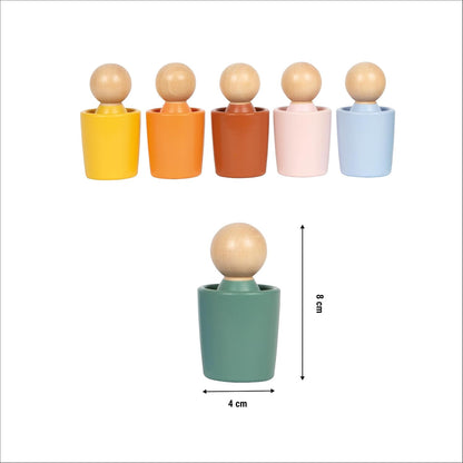Small Foot - Small Foot - Houten Montessori Sorteerbeker met Figuren