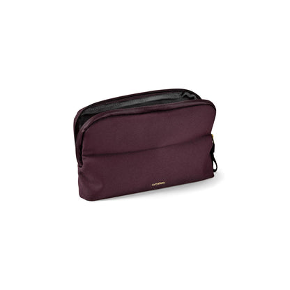 orbitkey Desk Pouch Organiser – Leather-Free Portable Tech Case with Compartments for Cables, Chargers & Accessories – Slim Travel Storage Bag for Office Desk, Workstation & Everyday (Plum