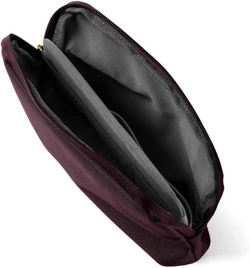 orbitkey Desk Pouch Organiser – Leather-Free Portable Tech Case with Compartments for Cables, Chargers & Accessories – Slim Travel Storage Bag for Office Desk, Workstation & Everyday (Plum