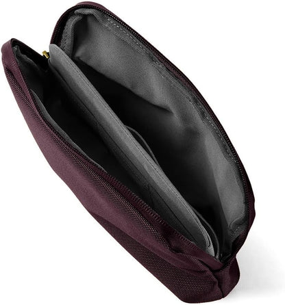 orbitkey Desk Pouch Organiser – Leather-Free Portable Tech Case with Compartments for Cables, Chargers & Accessories – Slim Travel Storage Bag for Office Desk, Workstation & Everyday (Plum