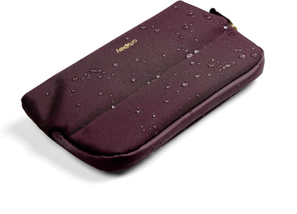 orbitkey Desk Pouch Organiser – Leather-Free Portable Tech Case with Compartments for Cables, Chargers & Accessories – Slim Travel Storage Bag for Office Desk, Workstation & Everyday (Plum