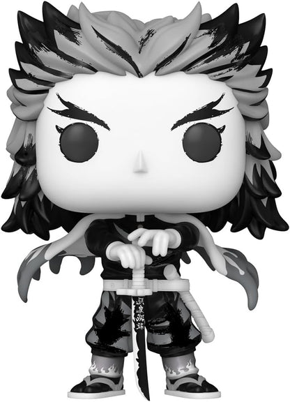 Funko POP! Animation: Demon Slayer - Rengoku - Sumi-Ink - Sammelbare Vinylfigur - Geschenkidee - Offizielles Merchandise - Spielzeug für Kinder & Erwachsene - Modellfigur für Sammler