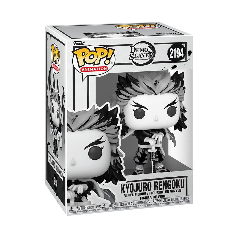 Funko POP! Animation: Demon Slayer - Rengoku - Sumi-Ink - Sammelbare Vinylfigur - Geschenkidee - Offizielles Merchandise - Spielzeug für Kinder & Erwachsene - Modellfigur für Sammler