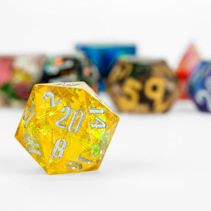 Mystery Misfit Sharp Edge Resin Polyhedral Dice Set