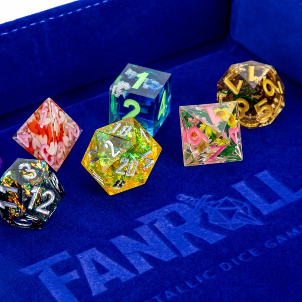 Mystery Misfit Sharp Edge Resin Polyhedral Dice Set