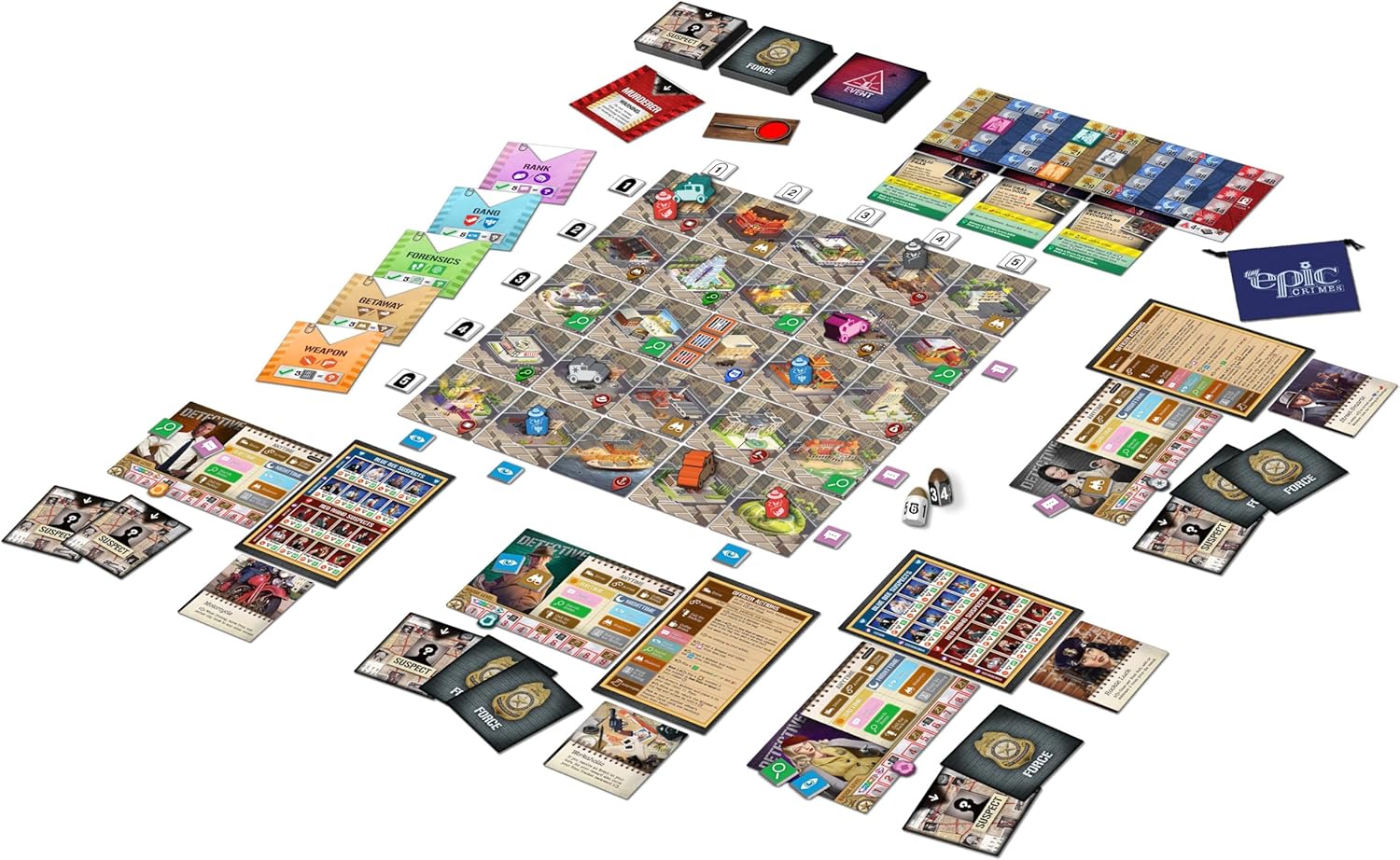 Tiny Epic Crimes Kickstarter Deluxe Version