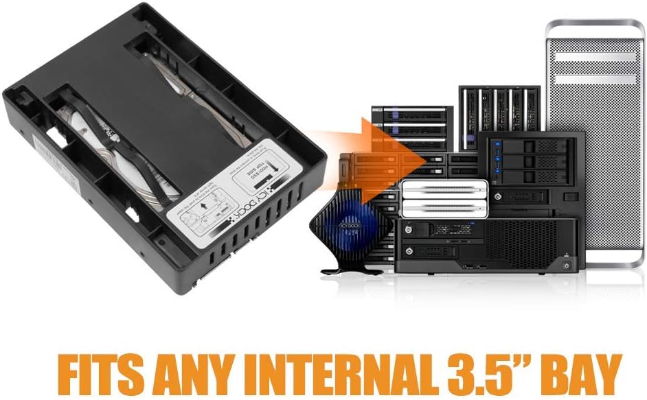 ICY Dock EZConvert Lite MB882SP-1S-3B 2.5-Inch. to 3.5- Inch. ATA SSD/HDD Converter / Mounting Kit