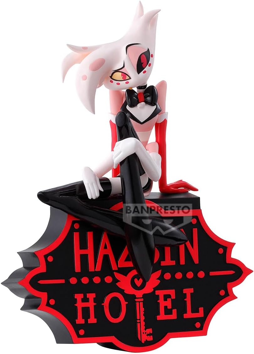 Banpresto BP29701P Angel Dust Hazbin Hotel Monitor Top (Ver.A), 16 cm, Multi-Colour, Collectible Figure, Ideal for Anime Fans
