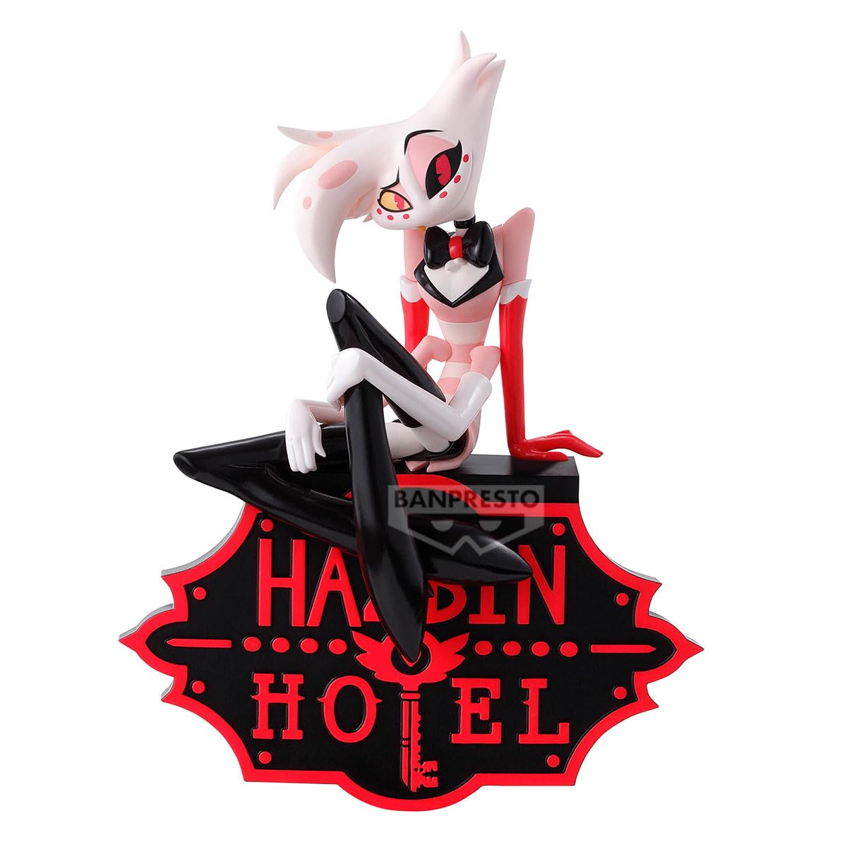 Banpresto BP29701P Angel Dust Hazbin Hotel Monitor Top (Ver.A), 16 cm, Multi-Colour, Collectible Figure, Ideal for Anime Fans