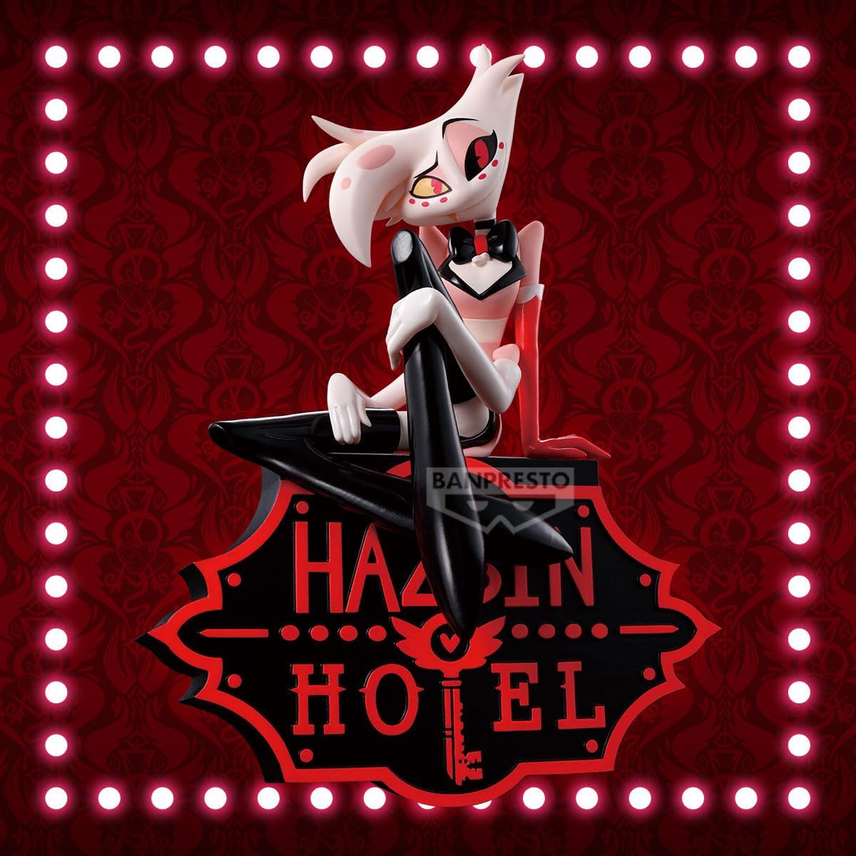 Banpresto BP29701P Angel Dust Hazbin Hotel Monitor Top (Ver.A), 16 cm, Multi-Colour, Collectible Figure, Ideal for Anime Fans