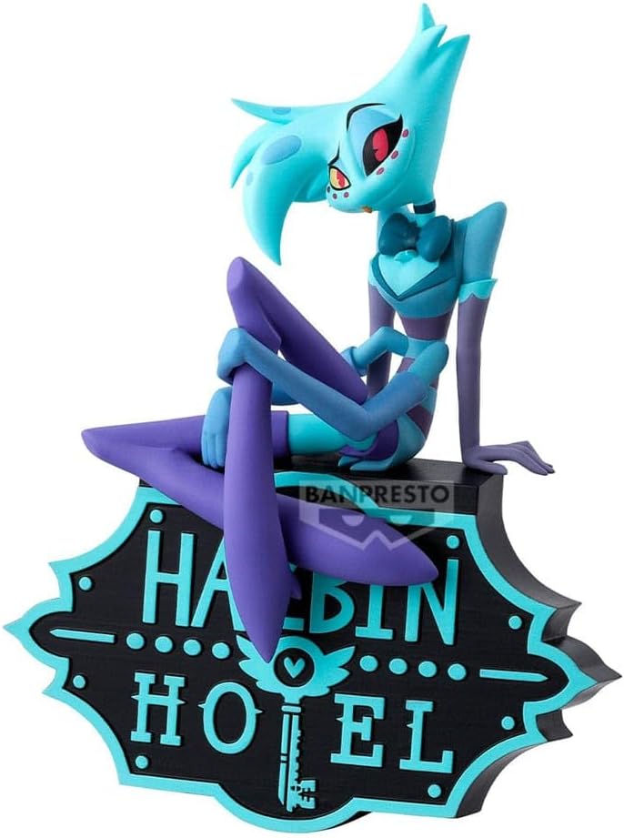 Banpresto Angel Dust Hazbin Hotel, Monitor Top (Ver.B) 16 cm, BP29702P, Multicoloured, Collectable Figure, Ideal for Anime Fans