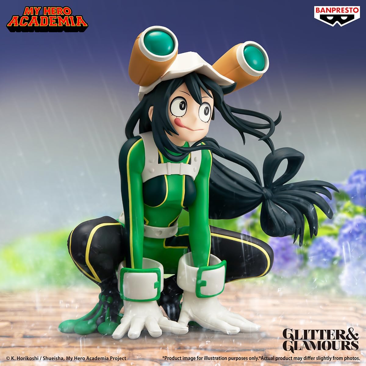 Banpresto Tsuyu Asui My Hero Academia Glitter & Glamours 5.5-Inch BP29747P Multicolour Collectible Figure Ideal for Anime Fans