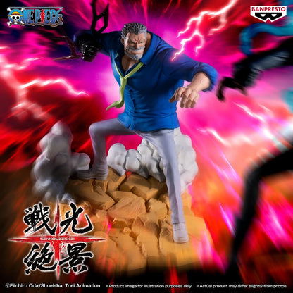 Banpresto BP29761P Monkey D. GARP One Piece Senkozekkei Action Figure, 19 cm, Multicoloured, Collectable Figure, Ideal for Anime Fans