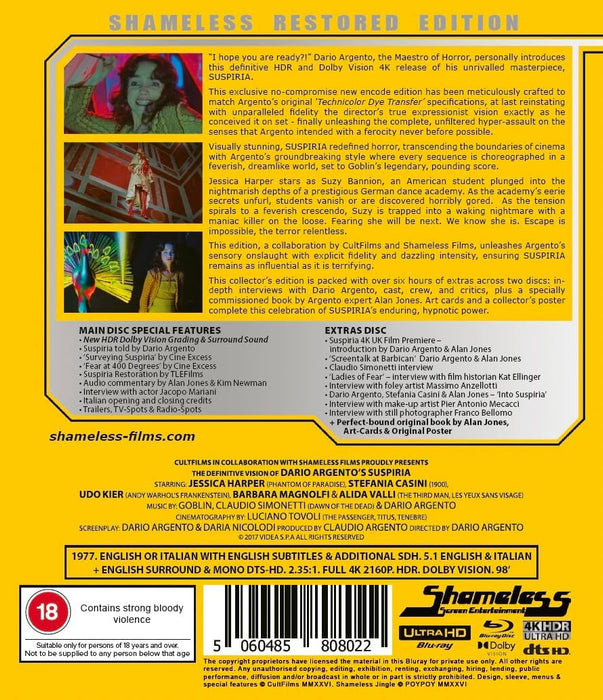 Suspiria [Uhd-Hdr]