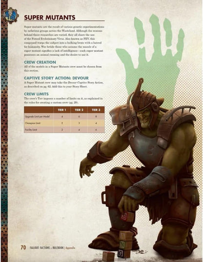 Modiphius, Fallout Factions the Board Game: Core Rulebook