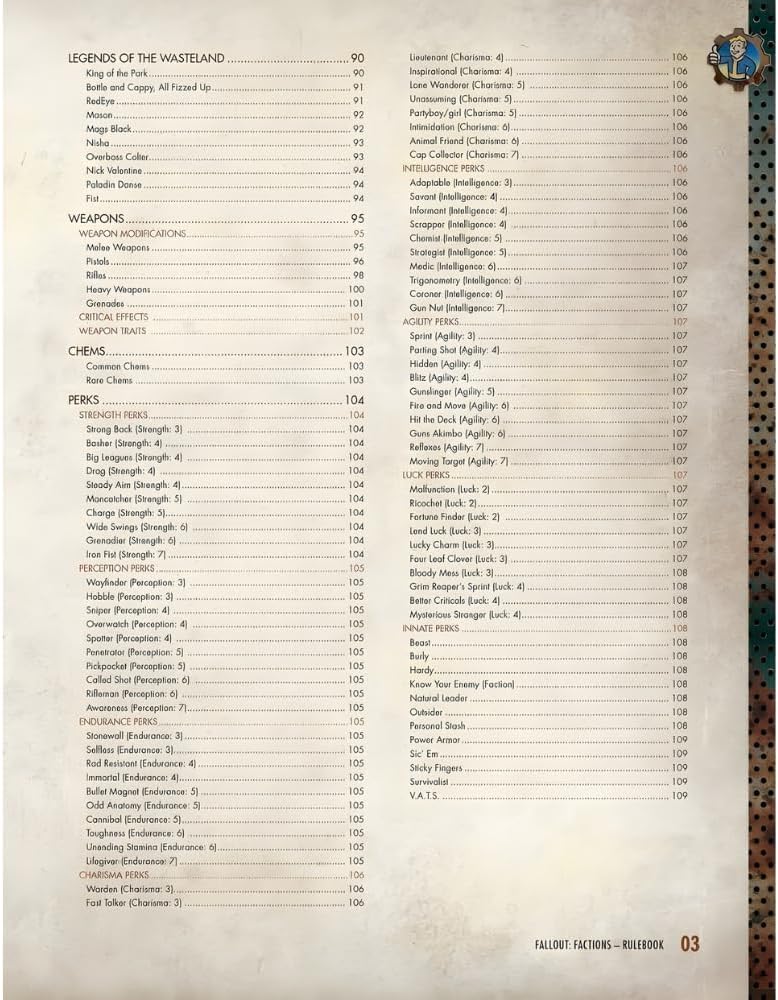 Modiphius, Fallout Factions the Board Game: Core Rulebook