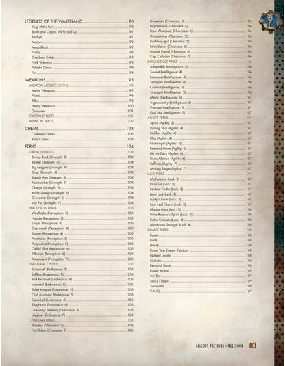 Modiphius, Fallout Factions the Board Game: Core Rulebook