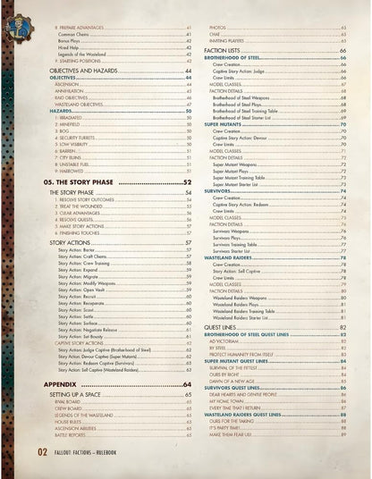 Modiphius, Fallout Factions the Board Game: Core Rulebook