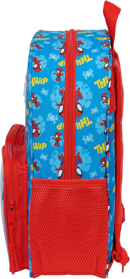 SPIDEY – Children's Backpack, Adaptable to Cart, Easy Cleaning, Ideal for Children of Different Ages, Comfortable and Versatile, Quality and Resistance, 26 x 11 x 34 cm