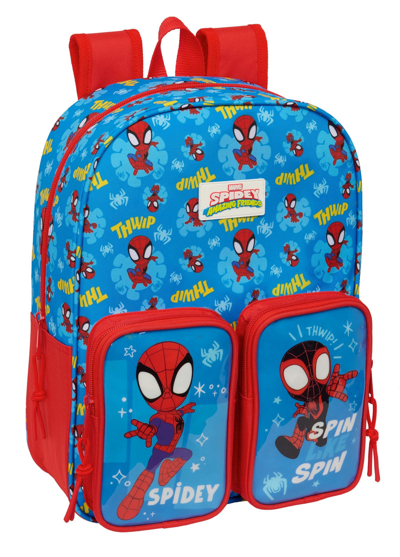 SPIDEY – Children's Backpack, Adaptable to Cart, Easy Cleaning, Ideal for Children of Different Ages, Comfortable and Versatile, Quality and Resistance, 26 x 11 x 34 cm