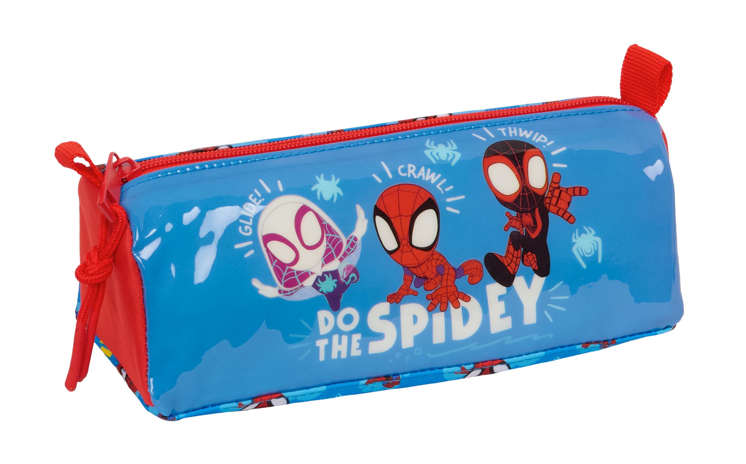 Spidey – Pencil Case with Zip and Compartment, Children's Pencil Case, Ideal for School Ages, Comfortable and Versatile, Quality and Resistance, 21 x 7 x 8 cm