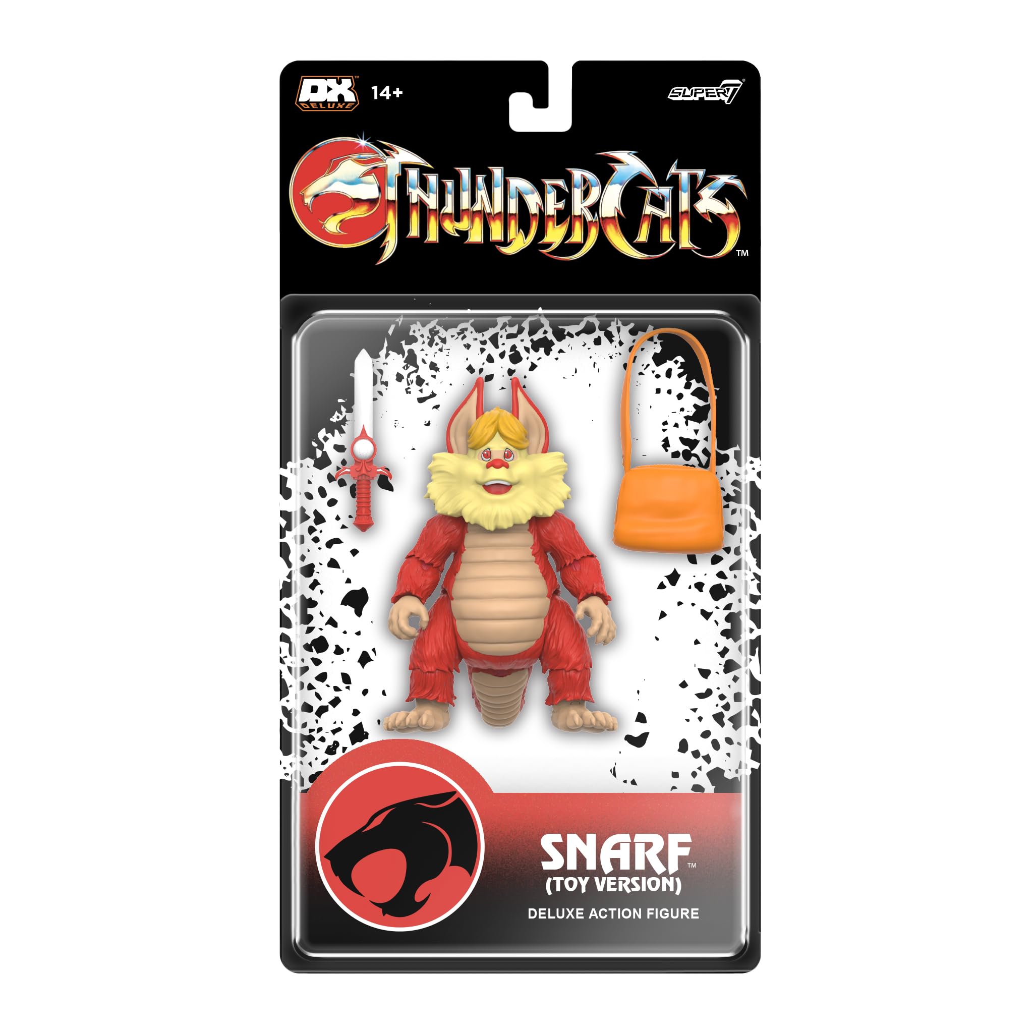 Super7 Deluxe Thundercats Snarf (Toy Recolor) - 7" Thundercats Action Figure with Accessories - Classic Cartoon Collectibles and Retro Toys