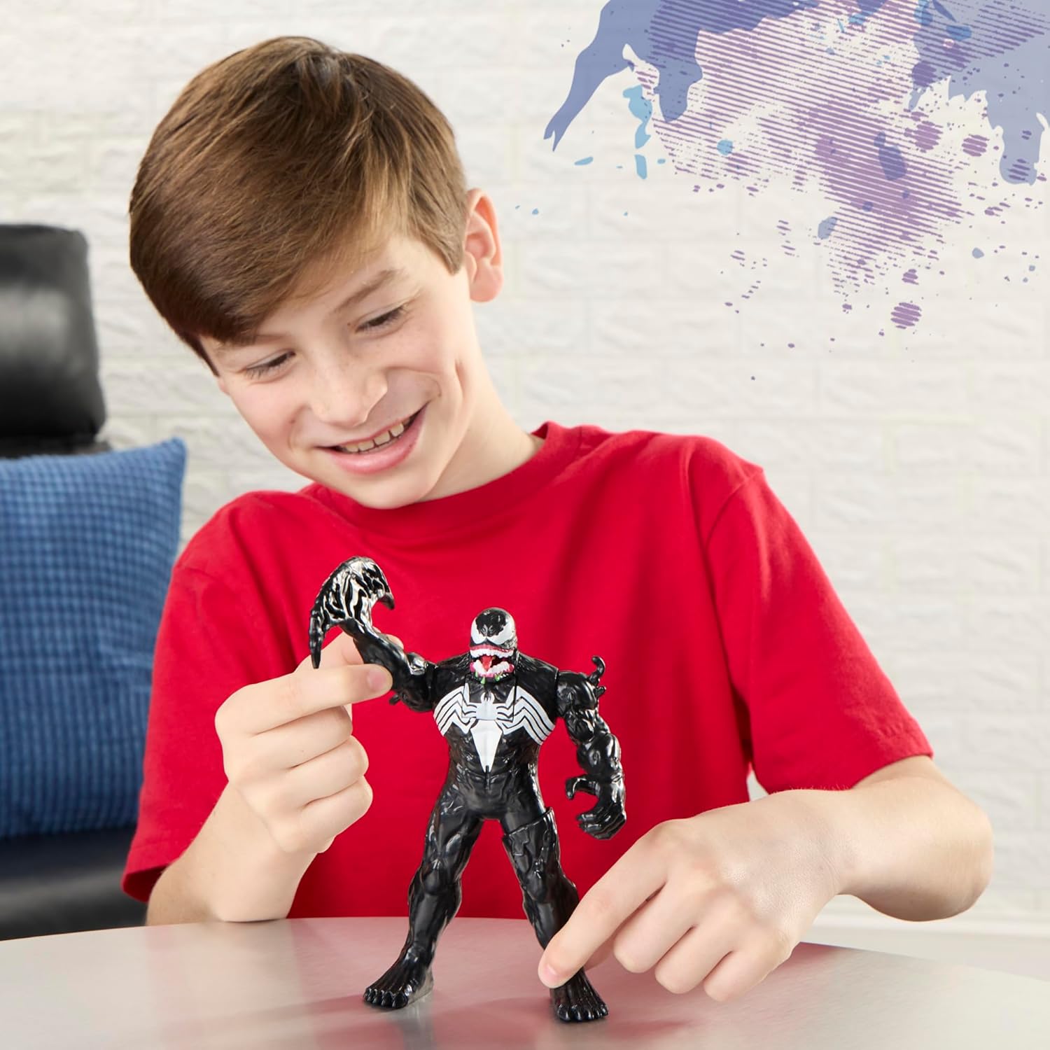 Marvel Spider-Man Venom Action FX, 15.2-cm (6 inch) Electronic Action Figure with Sound Effects, Super Hero Toys for Children, Ages 4+