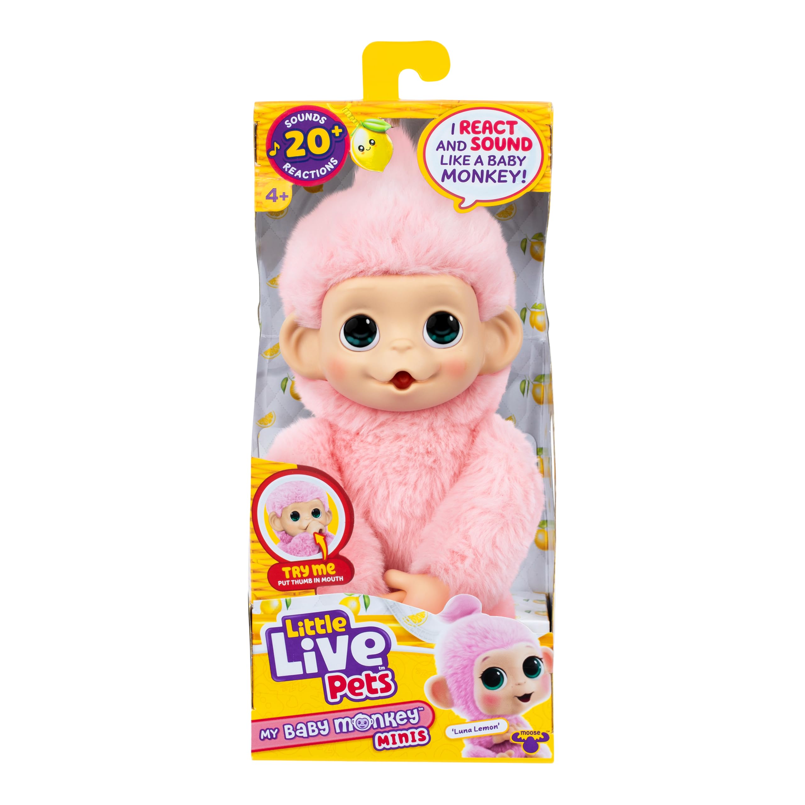 Little Live Pets - My Baby Mini Monkey Pink Lemonz (26764)