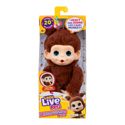Spectron - Little Live Pets My Baby Mini Monkey Brown - Interactieve Knuffel