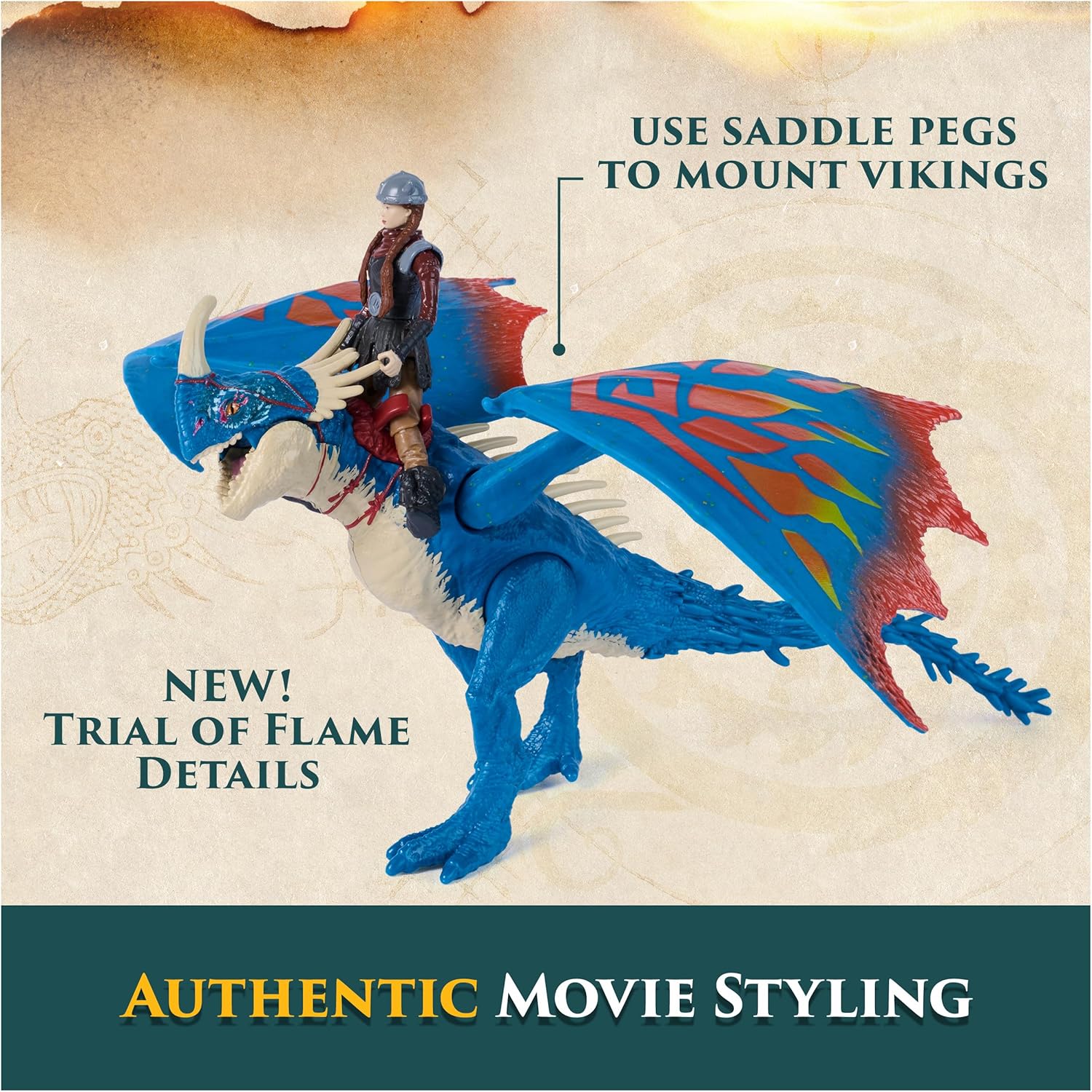 Dragons - Vikingc & Dragon-Deadly Nadder & Astrid (6075558)