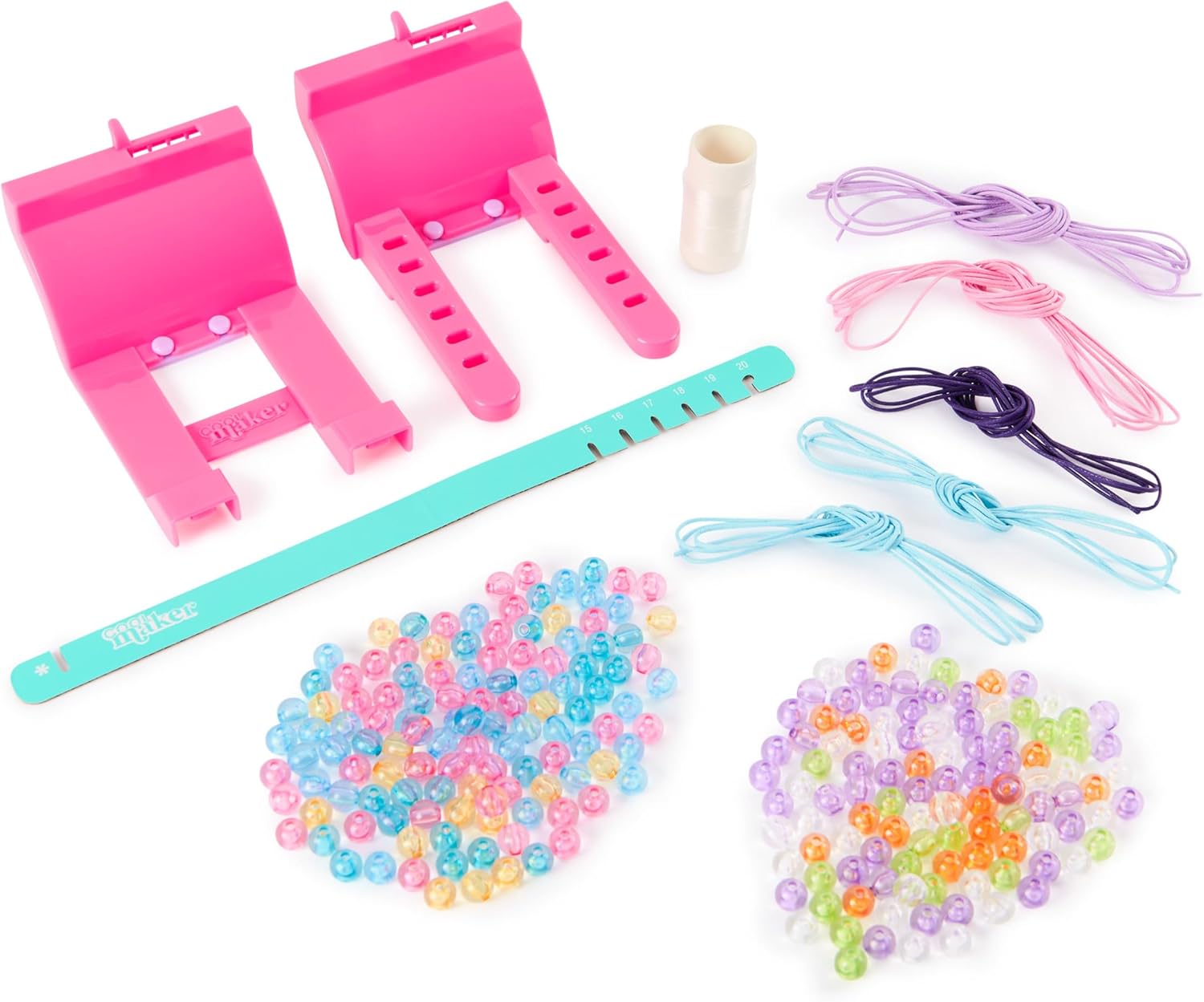 Cool MAKER, BFF Beads Friendship Bracelet Making Kit, 230 Beads for Bracelets, Makes 10, Arts and Crafts Kit, Kids Toys for Girls Ages 6 and up