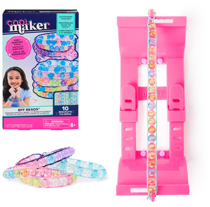 Cool MAKER, BFF Beads Friendship Bracelet Making Kit, 230 Beads for Bracelets, Makes 10, Arts and Crafts Kit, Kids Toys for Girls Ages 6 and up