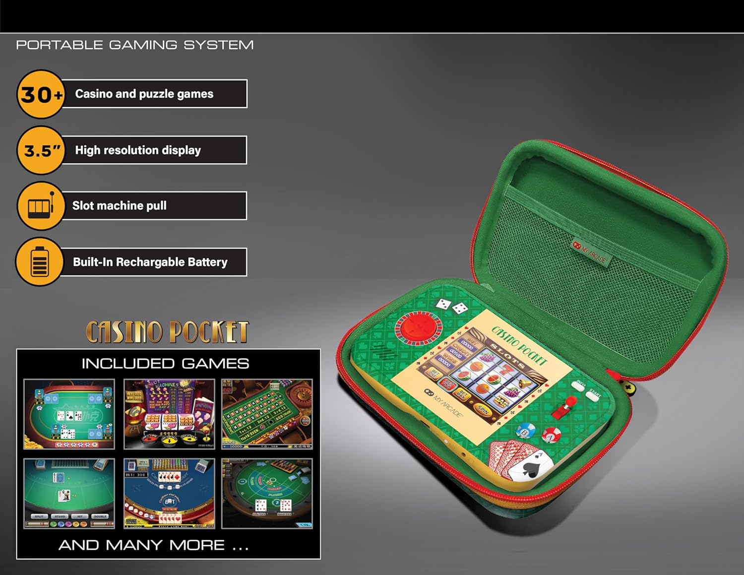 My Arcade - Casino Pocket Portable Gaming System