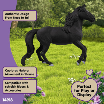 Schleich HORSE CLUB | Stallone lusitano 14918 | figura di cavallo dettagliata | decorazione o figura da collezione | regalo per ragazzi e ragazze | figura dai 6 anni | 13 x 4 x 11 cm