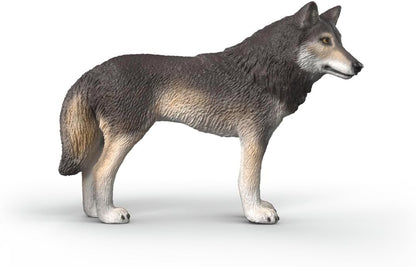 schleich WILD LIFE | Lupo americano 14991 | 9 x 2 x 6 cm | Figura dai 3 anni | figure realistiche di animali | figura animale dettagliata | regalo per ragazze e ragazzi