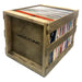 VT31T Stapelbare Vinyl-LP-Aufbewahrungskiste (Teak