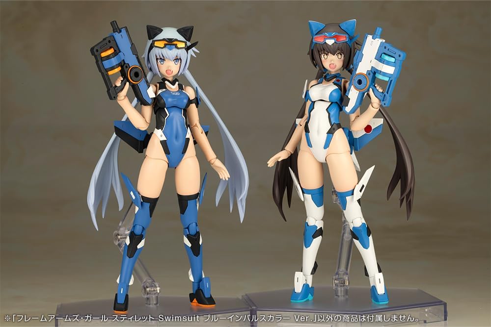 Kotobukiya Frame Arms Girl Stiletto Costume da bagno Blue Impulse Color, Ver., Altezza totale circa 160 mm, non scala, modello in plastica