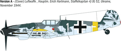 Italeri 1483 Bf 109 G-2/G-6 WWII Aces 1:72 Scale Plastic Model Kit/Model Assembly