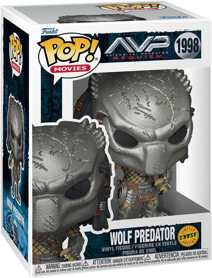 Funko POP! Movies: Aliens vs. Predator Requiem - Wolf Predator - 1 in 6 chance of receiving the rare Chase variant - Styles may vary - Collectable Vinyl Figure - Gift Idea - Official Merchandise