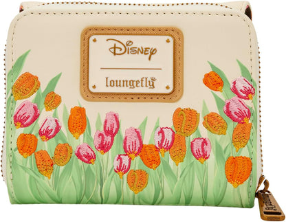 Loungefly Lady and The Tramp Portefeuille à trois volets Motif tulipe pastel
