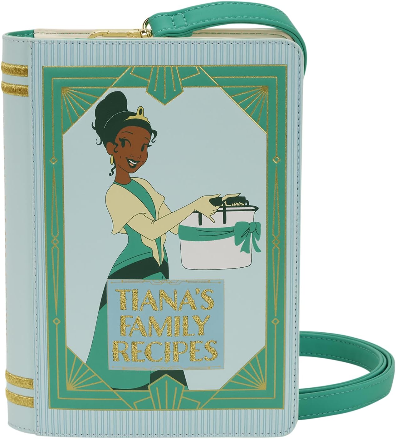 Disney Princess and The Frog Princess Tiana Recipe Book Crossbody Bag