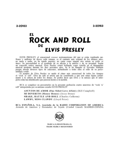 Ep Étranger No19: El Rock and Roll De Elvis Presley (Spain)